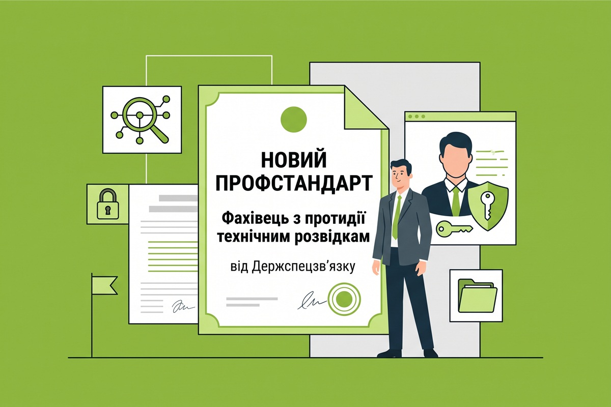 Новий профстандарт «Фахівець з протидії технічним розвідкам» від Держспецзвʼязку