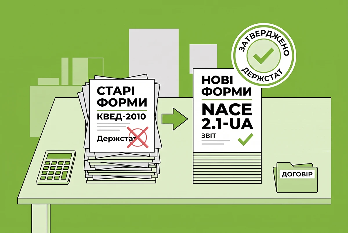 Перехід на NACE 2.1-UA: Держстат затвердив нові анкети для підприємств