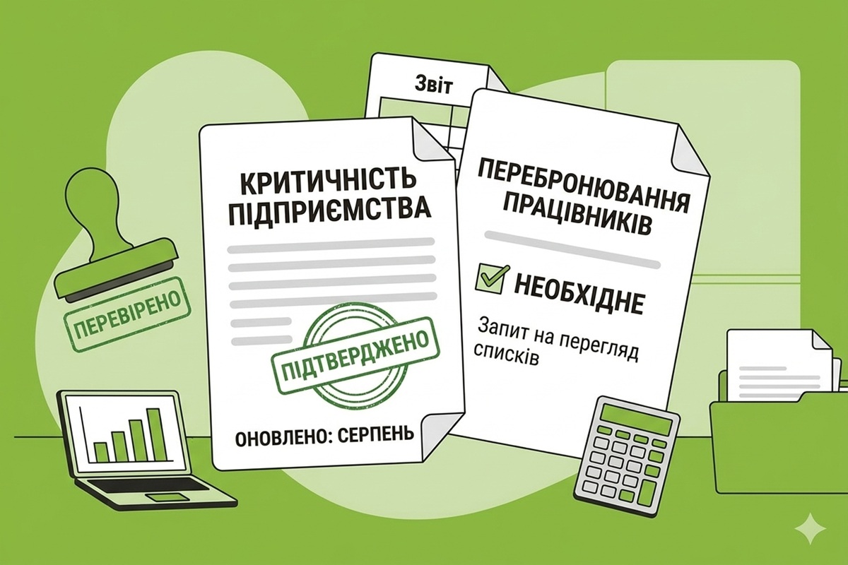 Підприємство отримало рішення про критичність у серпні 2026 р.: чи потрібне перебронювання працівників