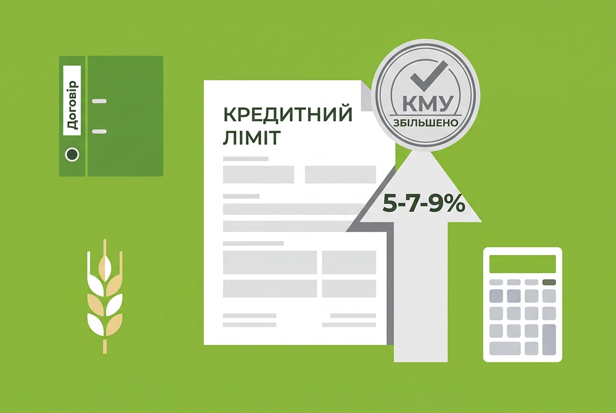 КМУ збільшив аграріям ліміт кредитів на оборотний капітал за програмою «5-7-9%»