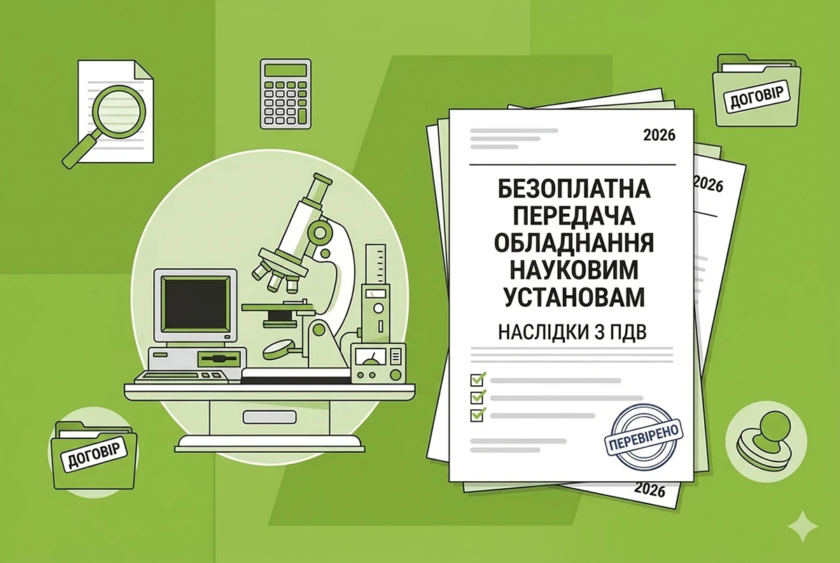 Безоплатна передача обладнання науковим установам: ДПС розповіла про наслідки з ПДВ у 2026 р.