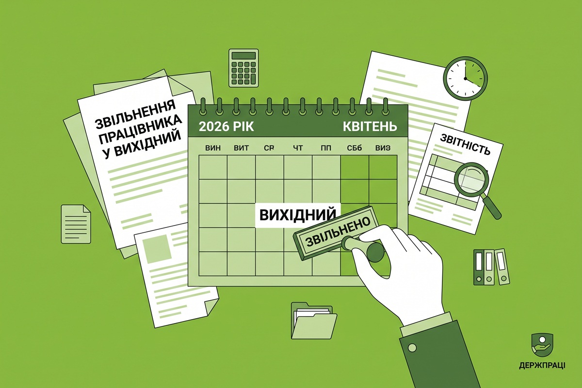 Звільнення працівника у вихідний: деталі від Держпраці для 2026 року