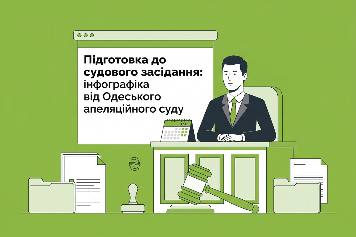 Підготовка до судового засідання: інфографіка від Одеського апеляційного суду