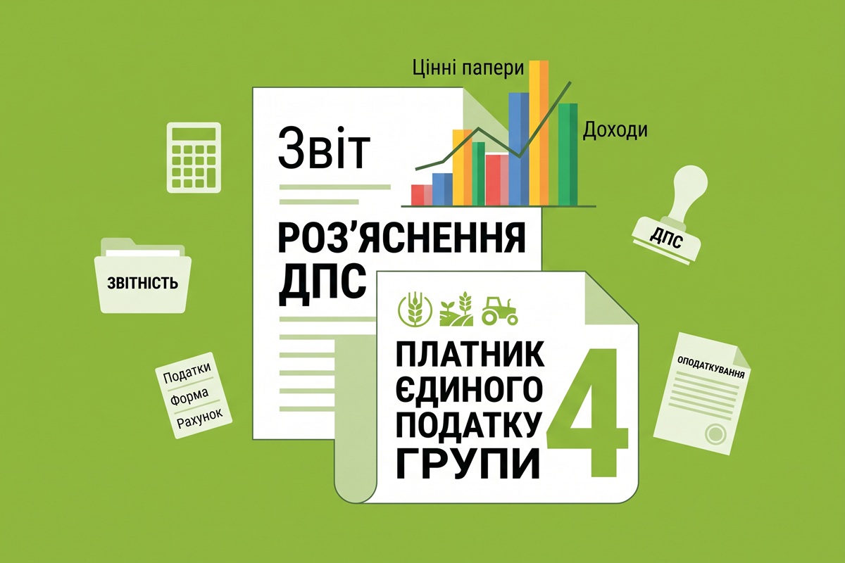 Оподаткування доходів від цінних паперів у платників єдиного податку 4 групи: роз'яснення ДПС