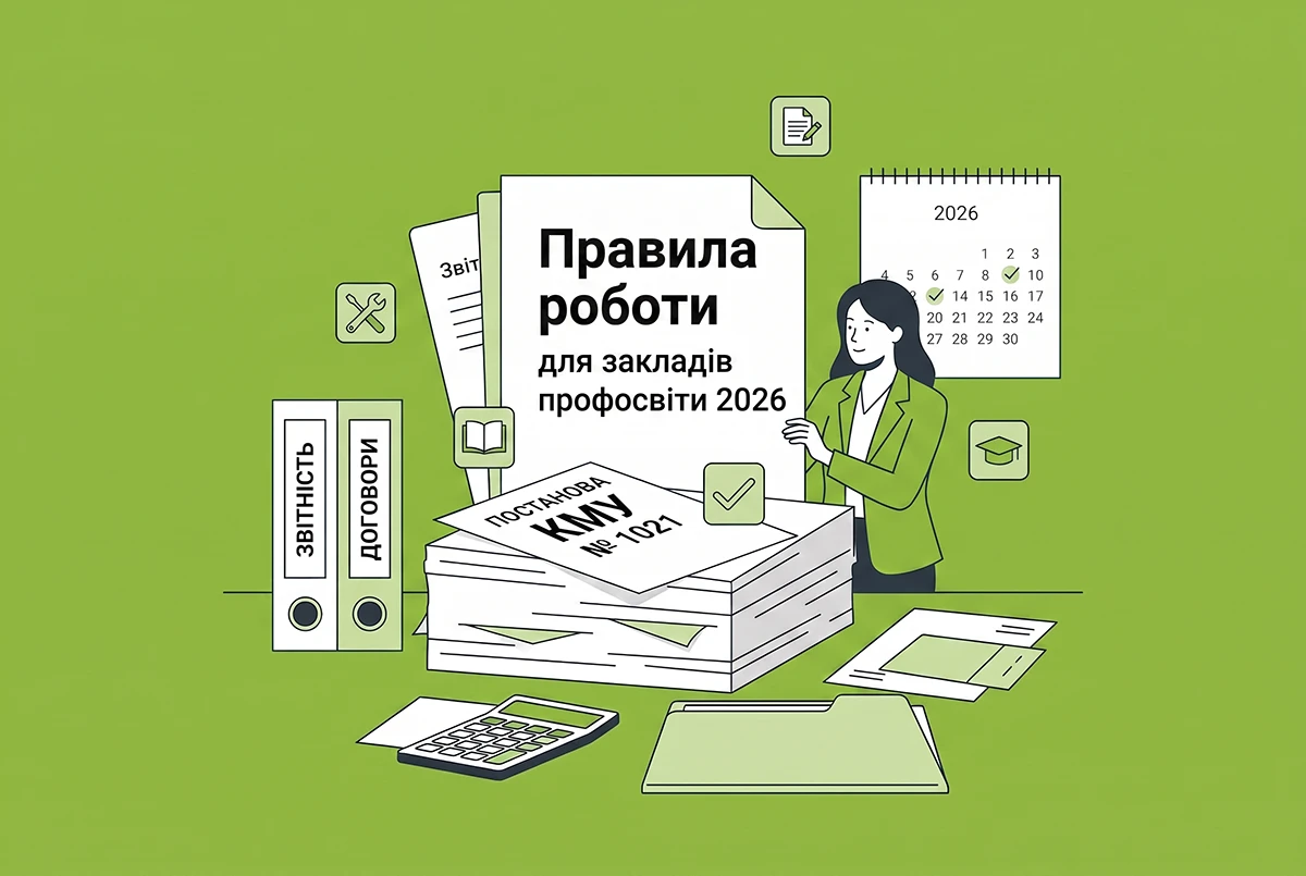 Нові правила роботи для закладів профосвіти-2026: Постанова КМУ №1021