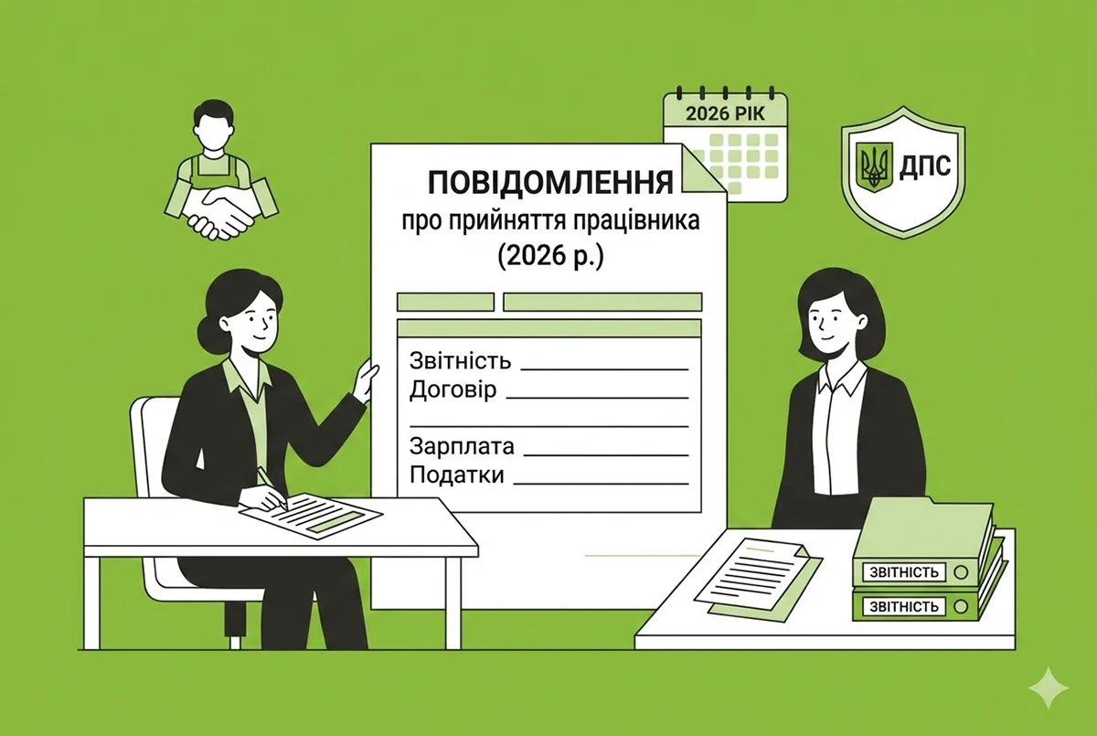 Повідомлення до ДПС про прийняття працівника на роботу: порядок та особливості подання у 2026 році