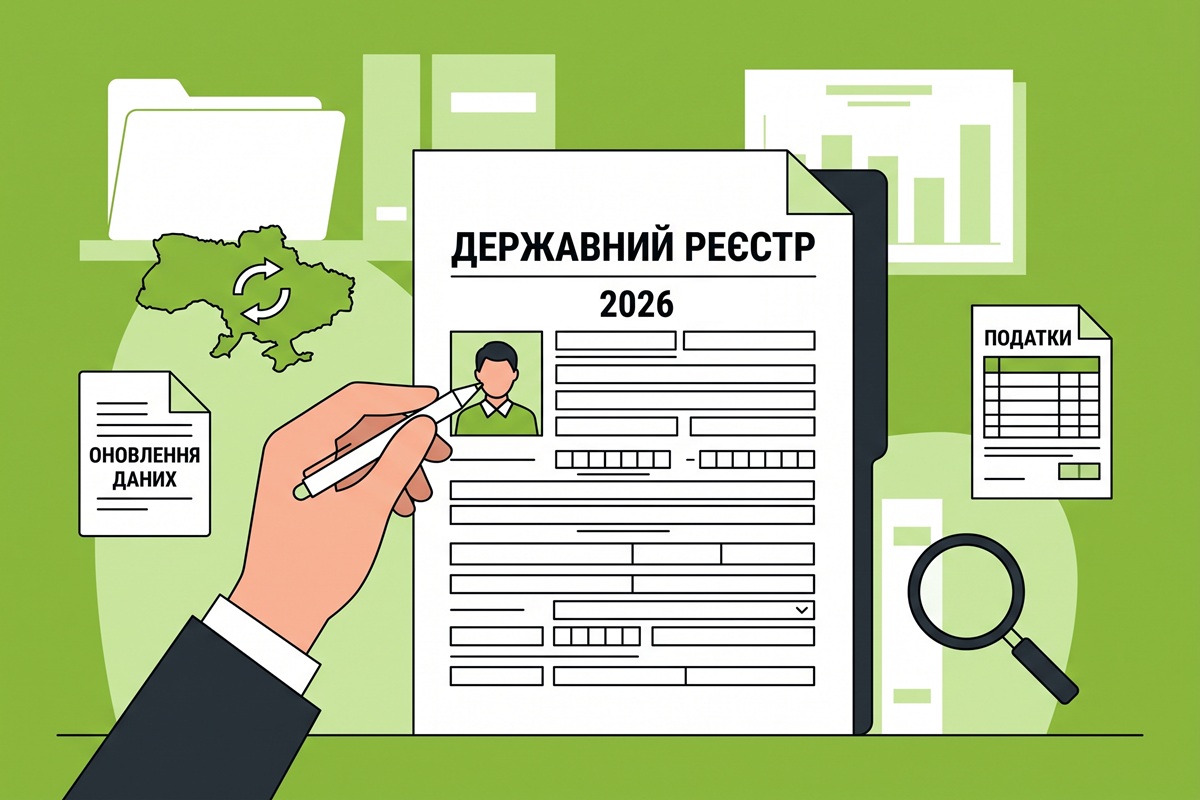 Оновлення даних в Державному реєстрі фізосіб-платників податків-2026: покрокова інструкція