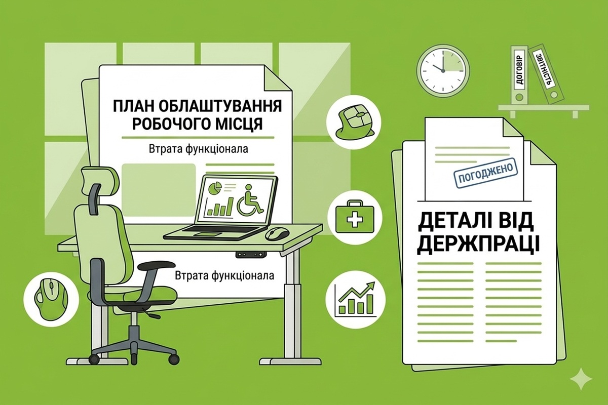 Облаштування робочого місця для різних видів втрати функціонала: деталі від Держпраці