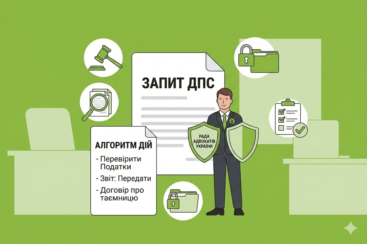 Вимога ДПС надати документи з адвокатською таємницею: алгоритм дій від Ради адвокатів України