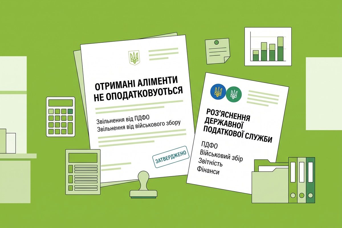 Отримані аліменти не оподатковуються ПДФО та військовим збором: роз'яснення ДПС