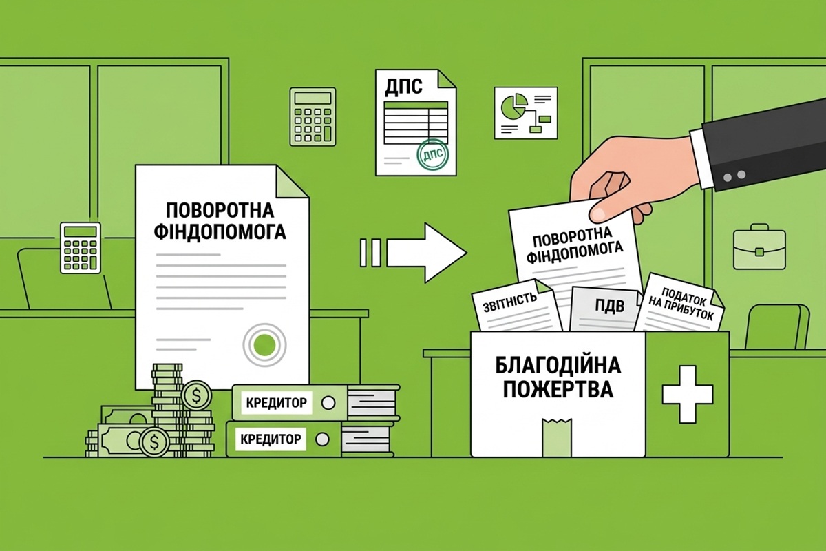 Поворотна фіндопомога стає благодійною пожертвою: роз'яснення ДПС щодо наслідків з ПДВ та податку на прибуток
