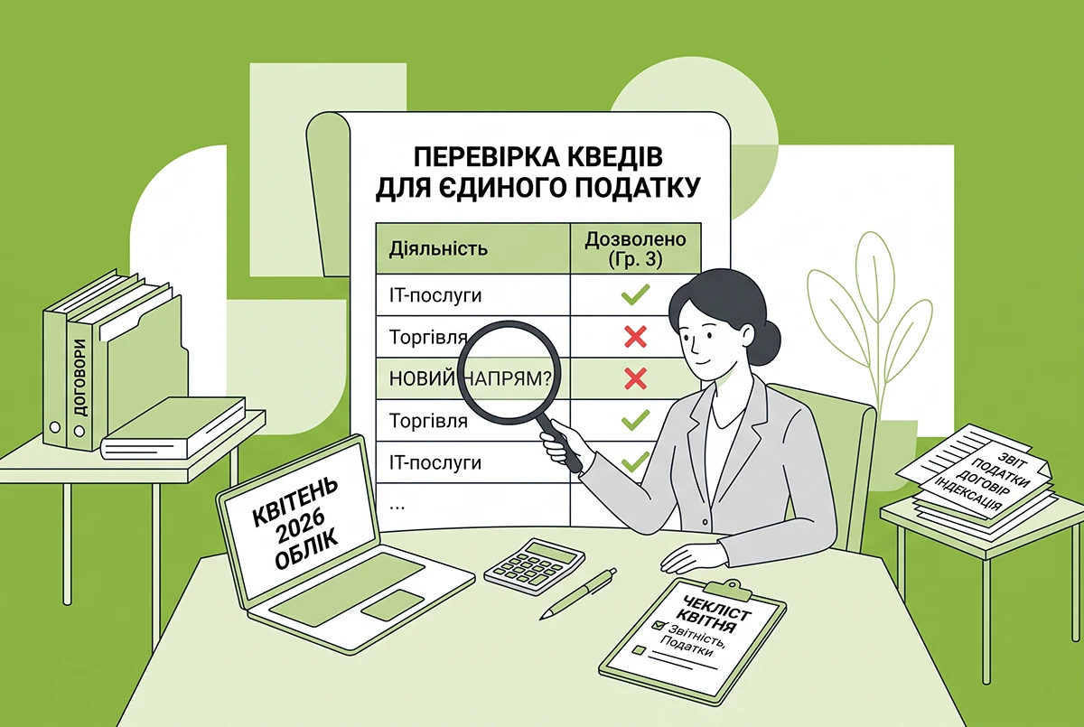 Вибір видів діяльності ФОПами на ЄП у 2026 р.: памʼятка від ДПС