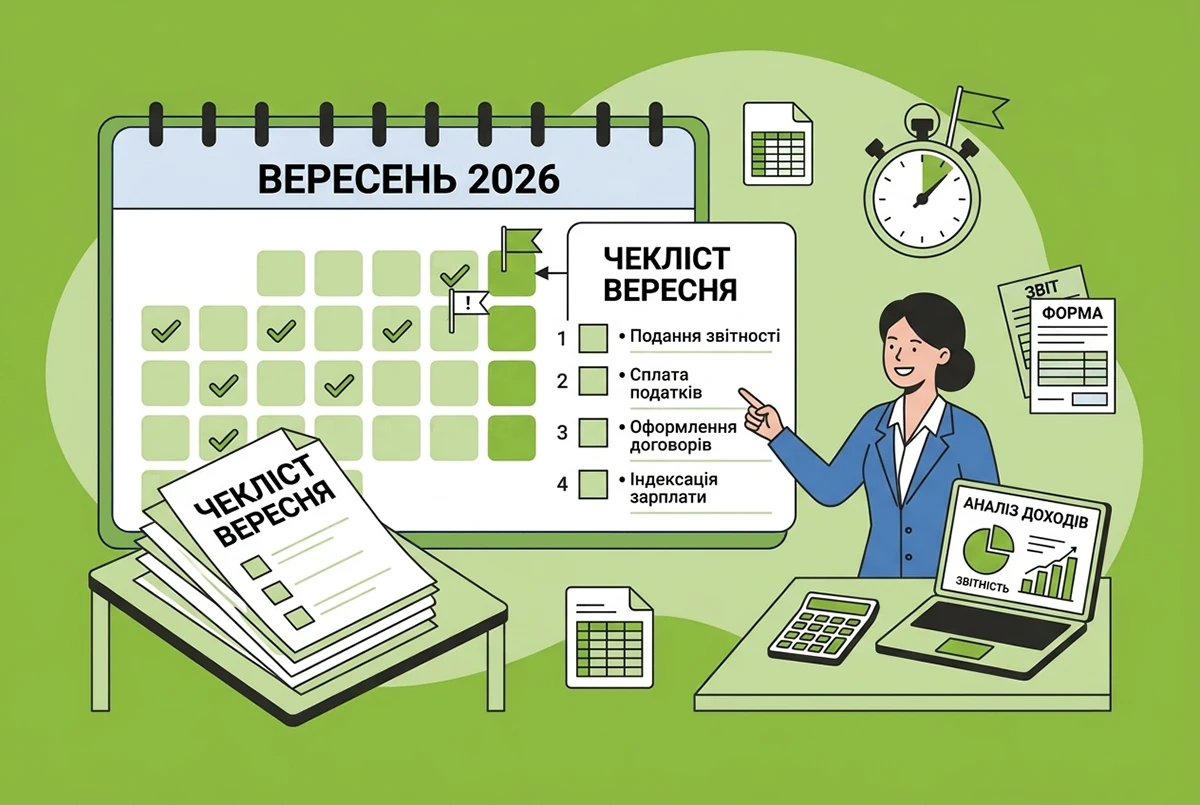 Що бухгалтерів чекає у вересні 2026 року: чекліст із важливими подіями, датами і дедлайнами