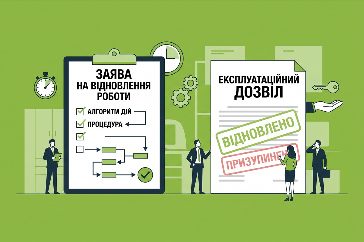 Експлуатаційний дозвіл призупинено: процедура відновлення роботи та алгоритм подачі заяви