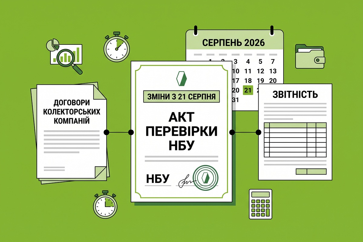 З 21 серпня 2026 року змінився порядок перевірок НБУ колекторських компаній