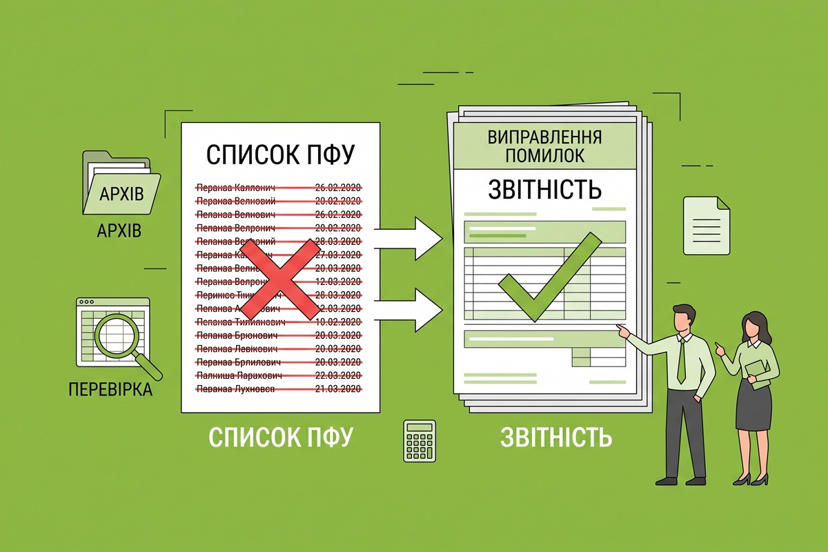 Звільнені працівники у списку ПФУ: джерела даних та порядок виправлення помилок