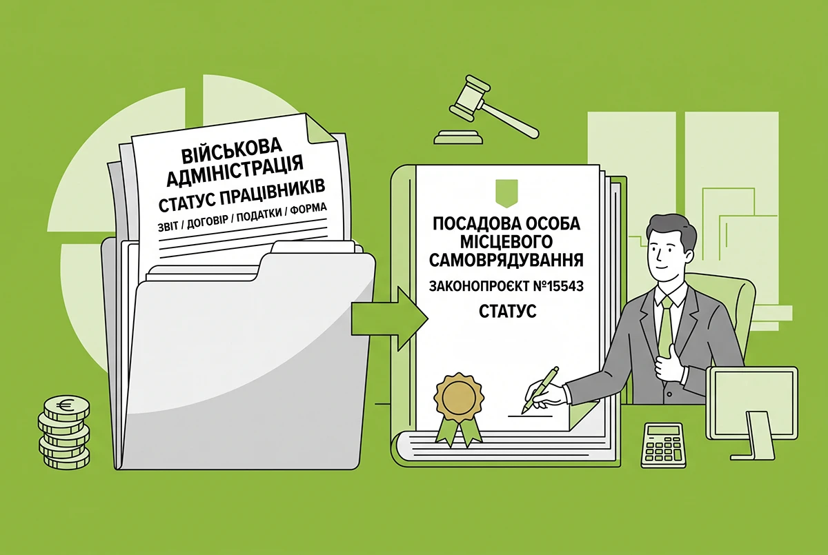 Працівникам військадміністрацій нададуть статус посадових осіб місцевого самоврядування: законопроєкт №15543