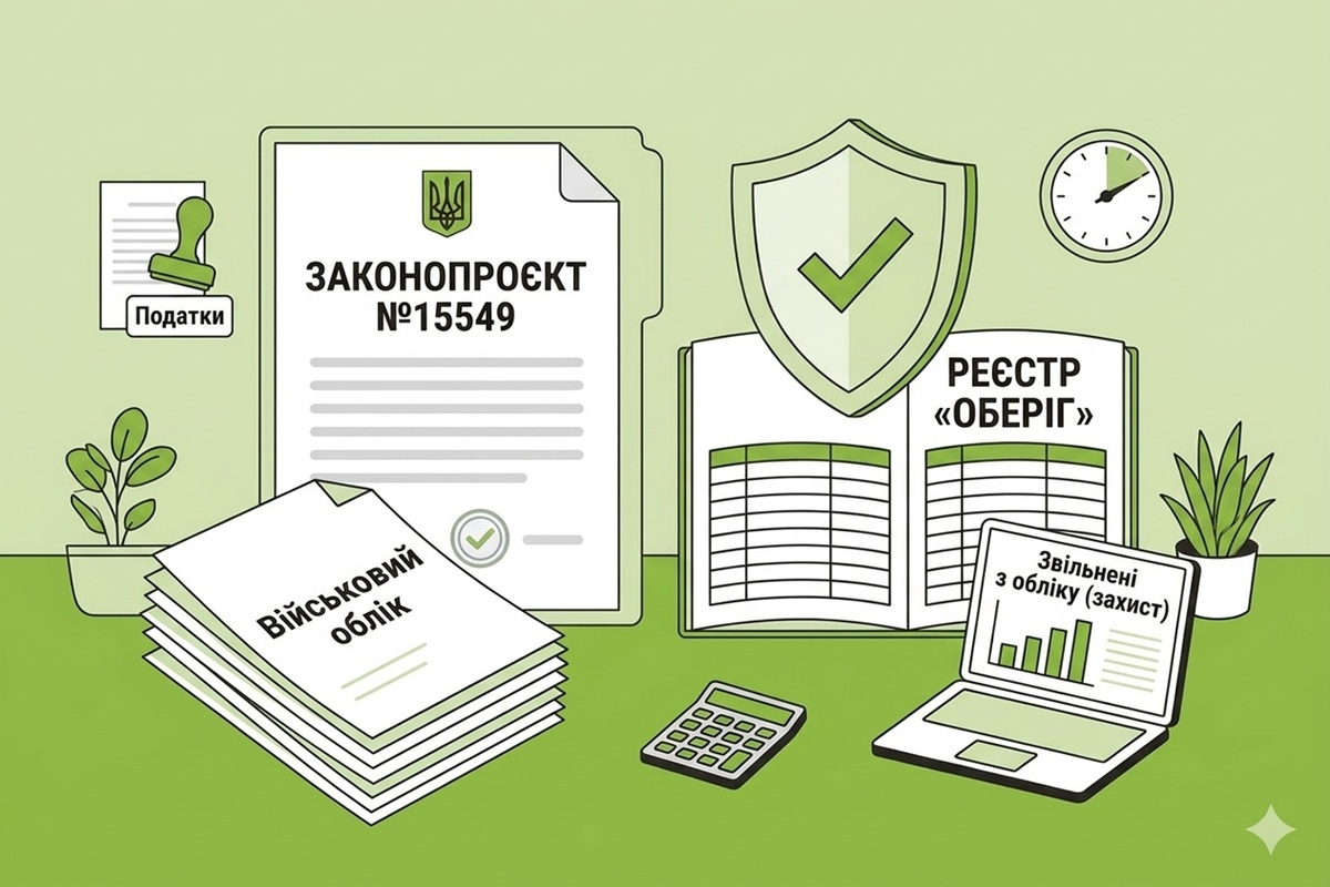 Захист виключених з військового обліку до створення реєстру «Оберіг»: у Раді зареєстрували законопроєкт №15549