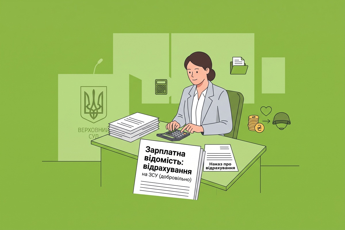 Добровільні відрахування із зарплати на підтримку ЗСУ: позиція Верховного суду