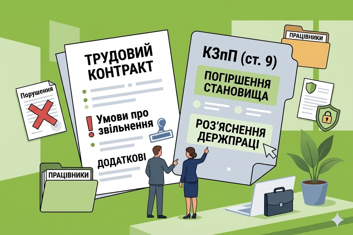 Умови контракту погіршують становище працівника: Держпраці пояснила випадки законності