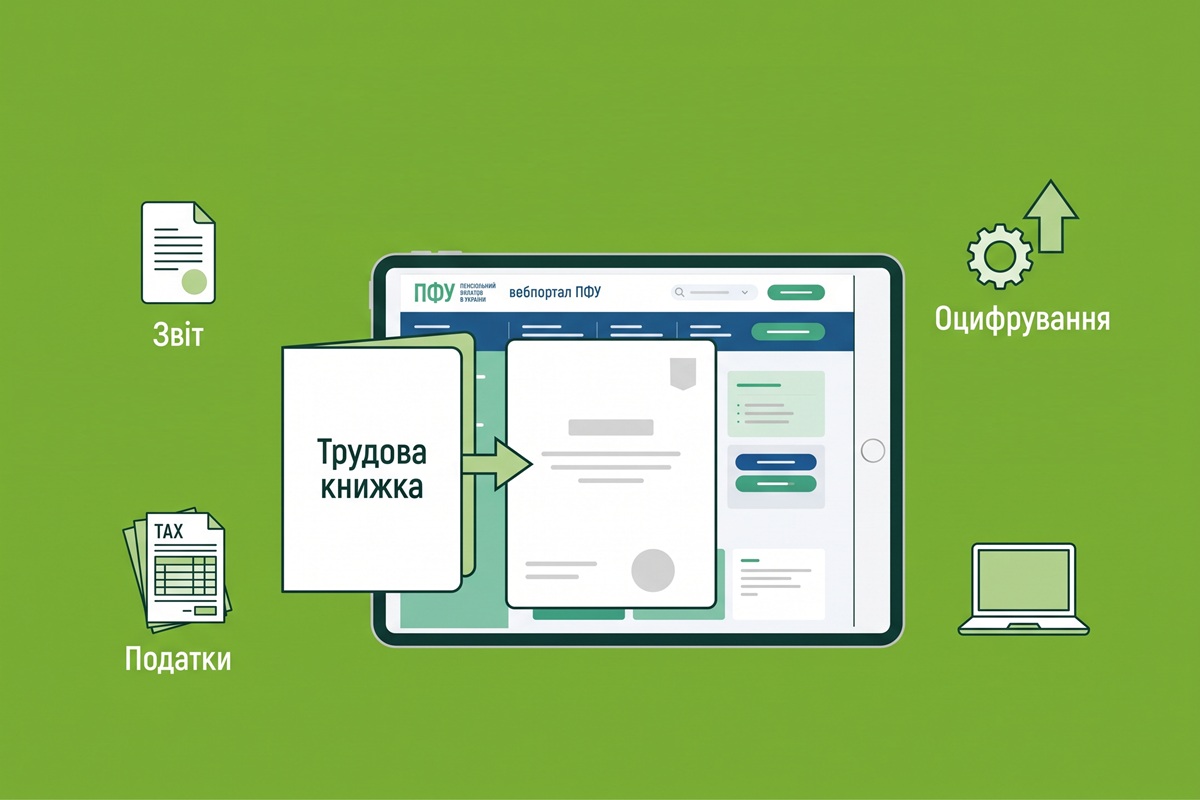 Оцифрування трудової книжки через вебпортал ПФУ: інструкція для застрахованої особи