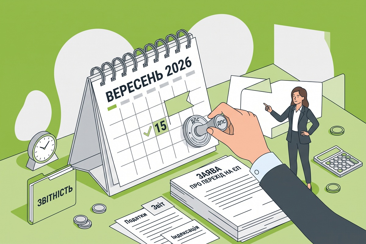Перехід на ЄП або зміна групи з ІV кварталу 2026 року: до 15 вересня (включно) слід подати заяву до ДПС