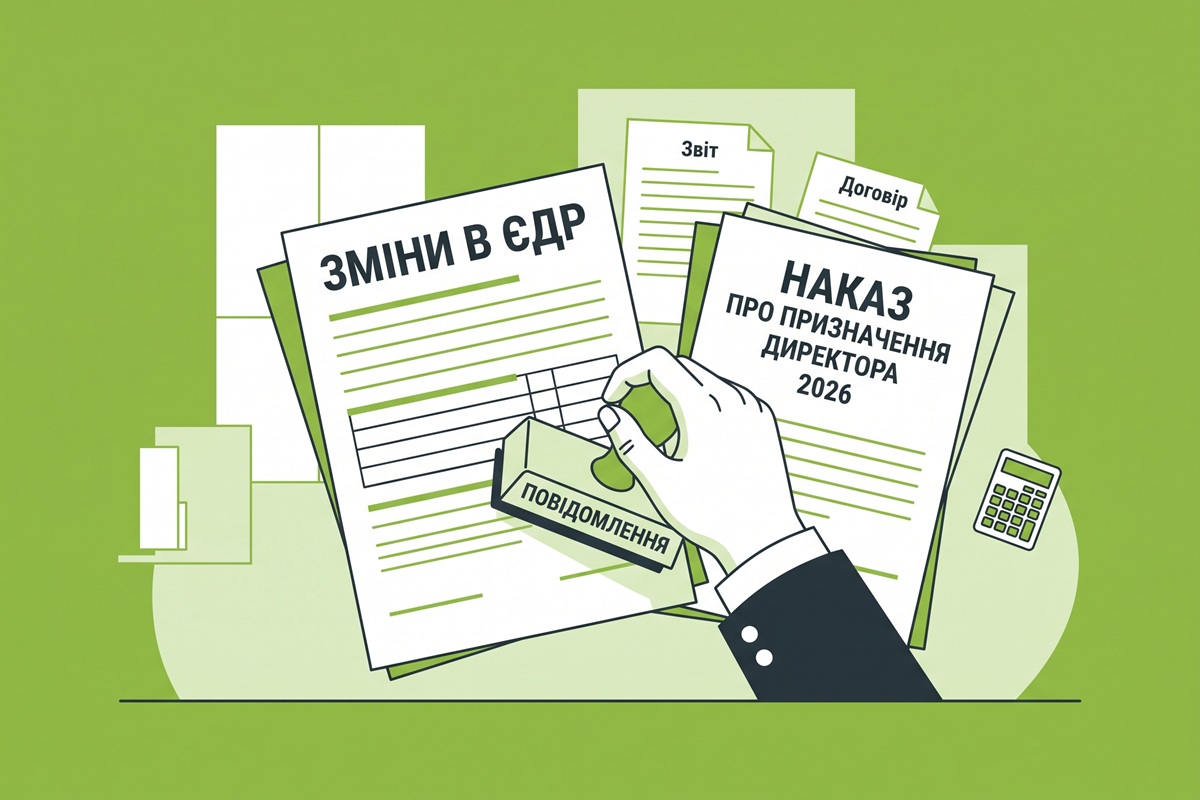 Призначення директора у 2026 році: документальне оформлення, внесення змін в ЄДР та повідомлення держорганів