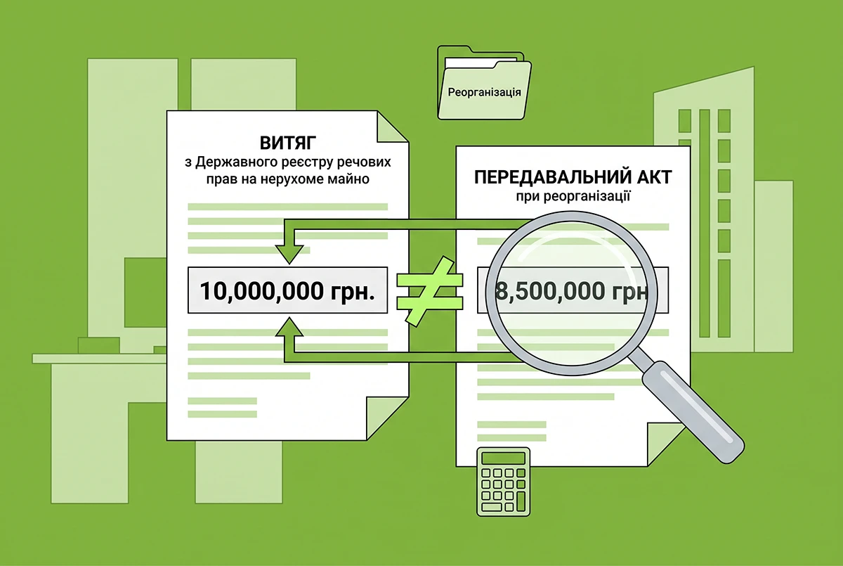 Що робити, коли вартість ОЗ у передавальному акті і Реєстрі не збігається після реорганізації: роз'яснення ДПС