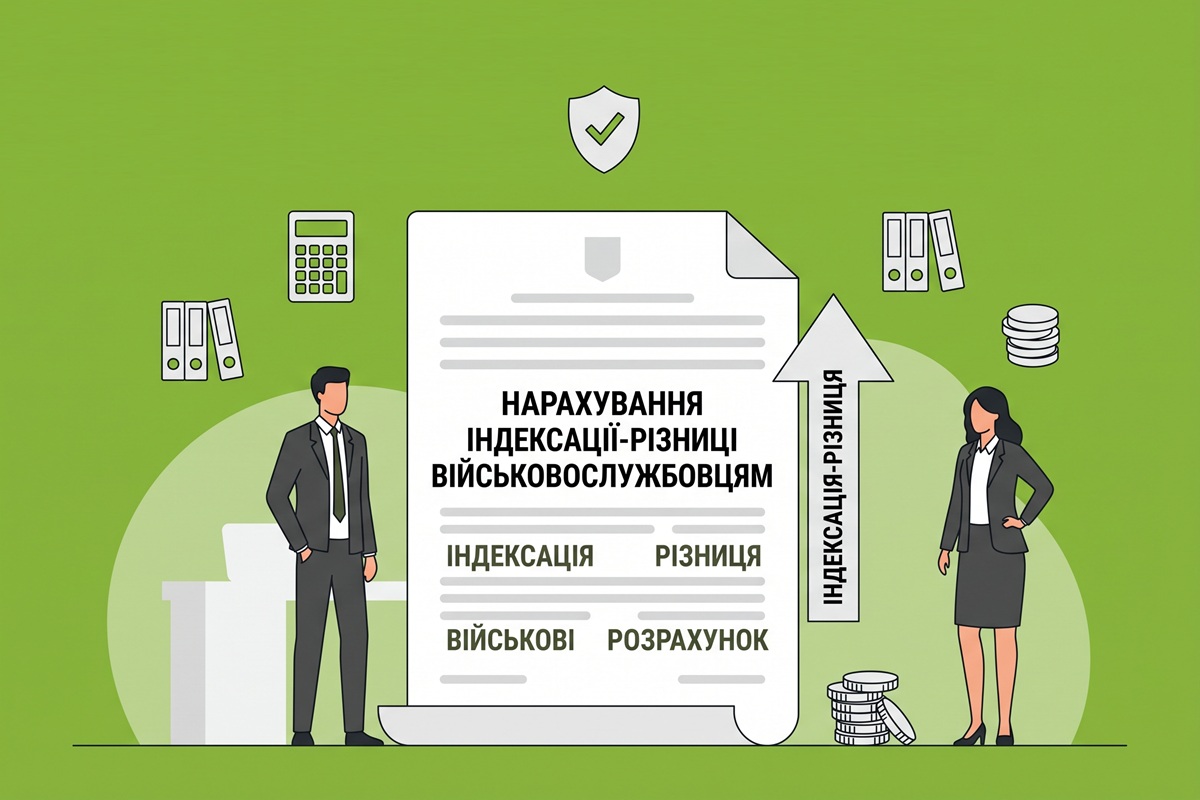 Нарахування індексації-різниці військовослужбовцям: алгоритм розрахунку від Верховного Суду