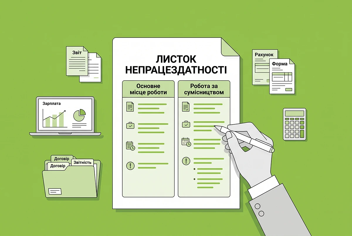 Як формувати листки непрацездатності при зміні основного місця роботи у 2026 році: ПФУ роз’яснив правила