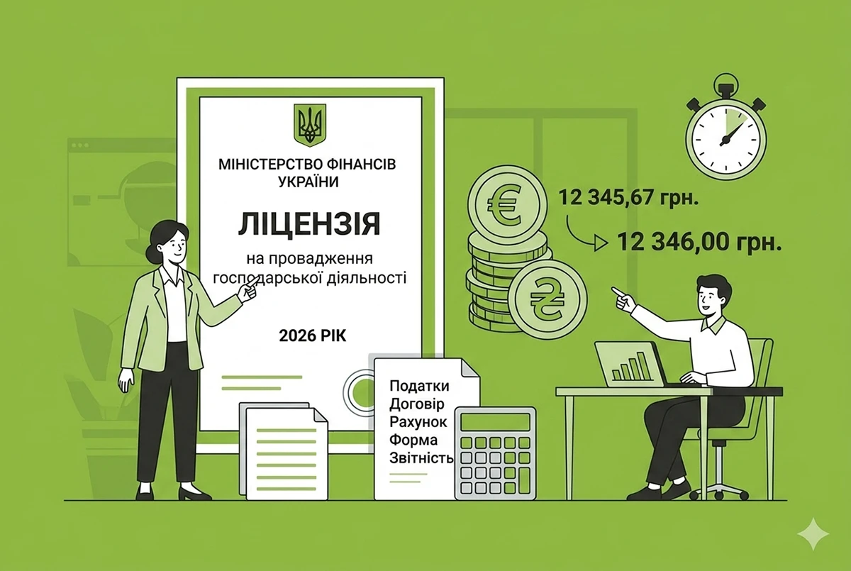 Заокруглення копійок при сплаті за ліцензії: офіційне роз’яснення ДПС