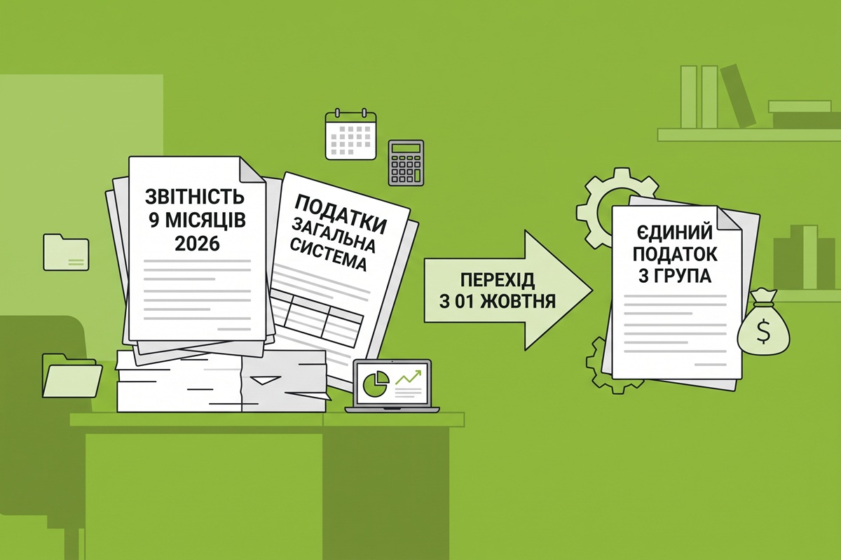 Перехід із загальної системи на 3 групу єдиного податку: нюанси звітування від ДПС у 2026 році