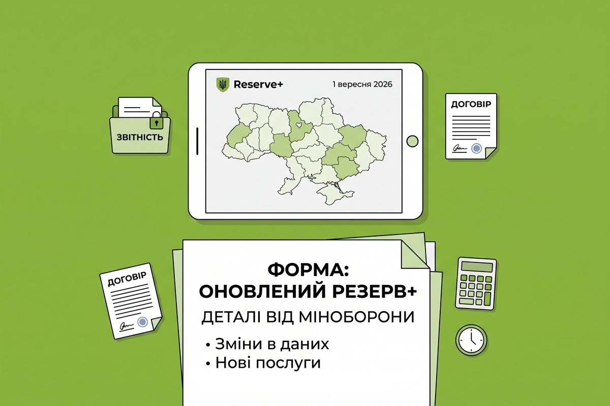 З 1 вересня 2026 року діє оновлений додаток Резерв+: деталі від Міноборони