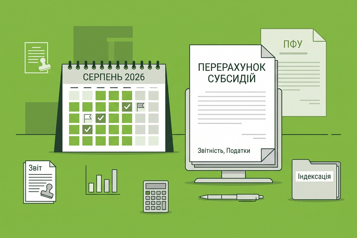 Перерахунок субсидій у серпні 2026 р.: роз'яснює ПФУ