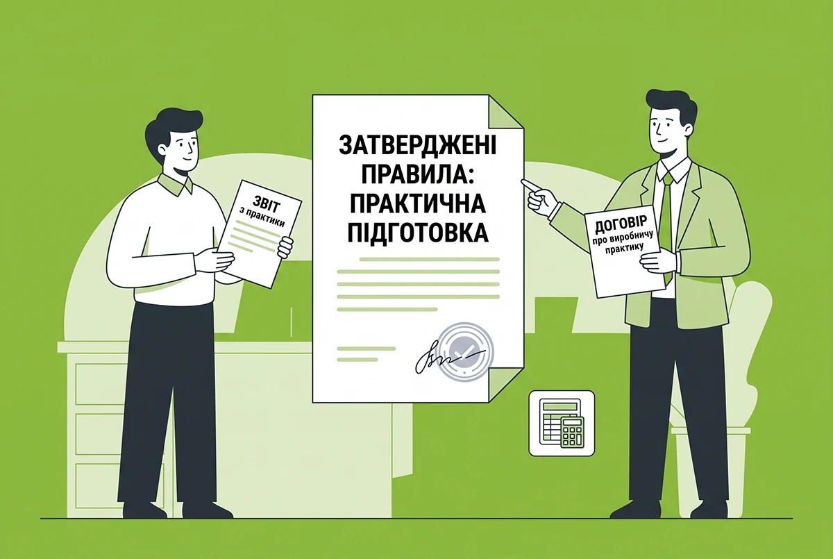 Виробнича практика студентів у роботодавців з 1 вересня 2026 р. проводиться за новим Порядком №1071