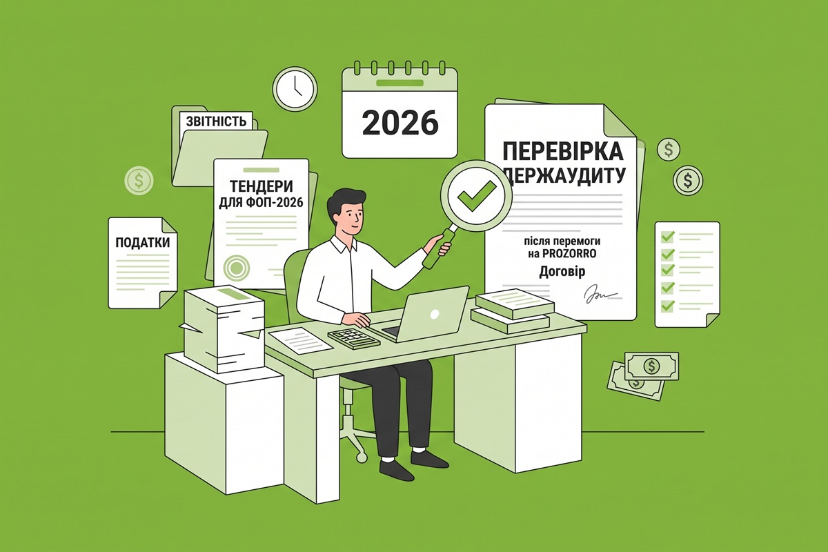 Тендери для ФОП-2026: перевірка Держаудиту після перемоги на Prozorro