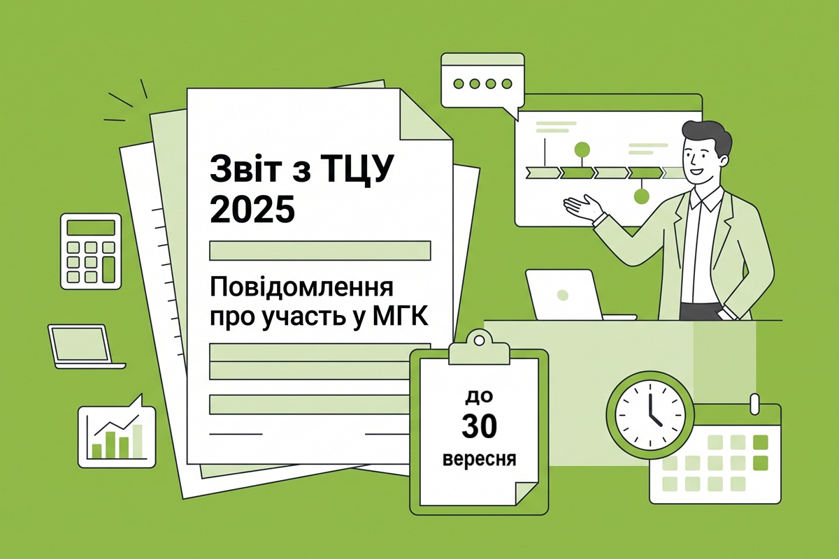 Звіт з ТЦУ та повідомлення про участь у МГК за 2025 рік слід подати до 30 вересня: нагадування від ДПС