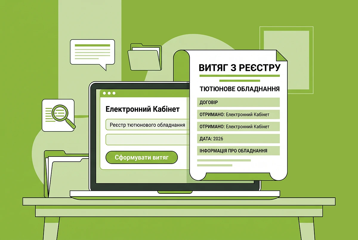 Як отримати витяг із Реєстру обладнання для тютюну: роз'яснення ДПС