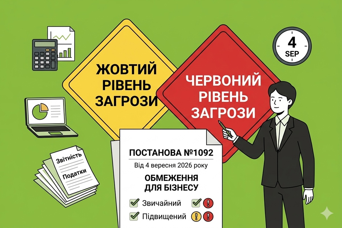 Червоний та жовтий рівень загрози за Постановою КМУ №1092: як із ними працювати бізнесу з 4 вересня 2026 р.