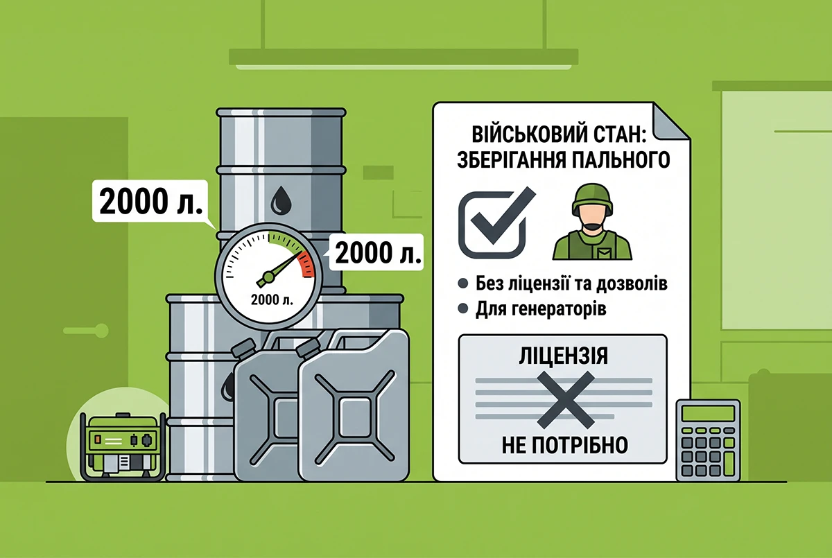 Зберігання пального для генераторів: які правила діють під час воєнного стану
