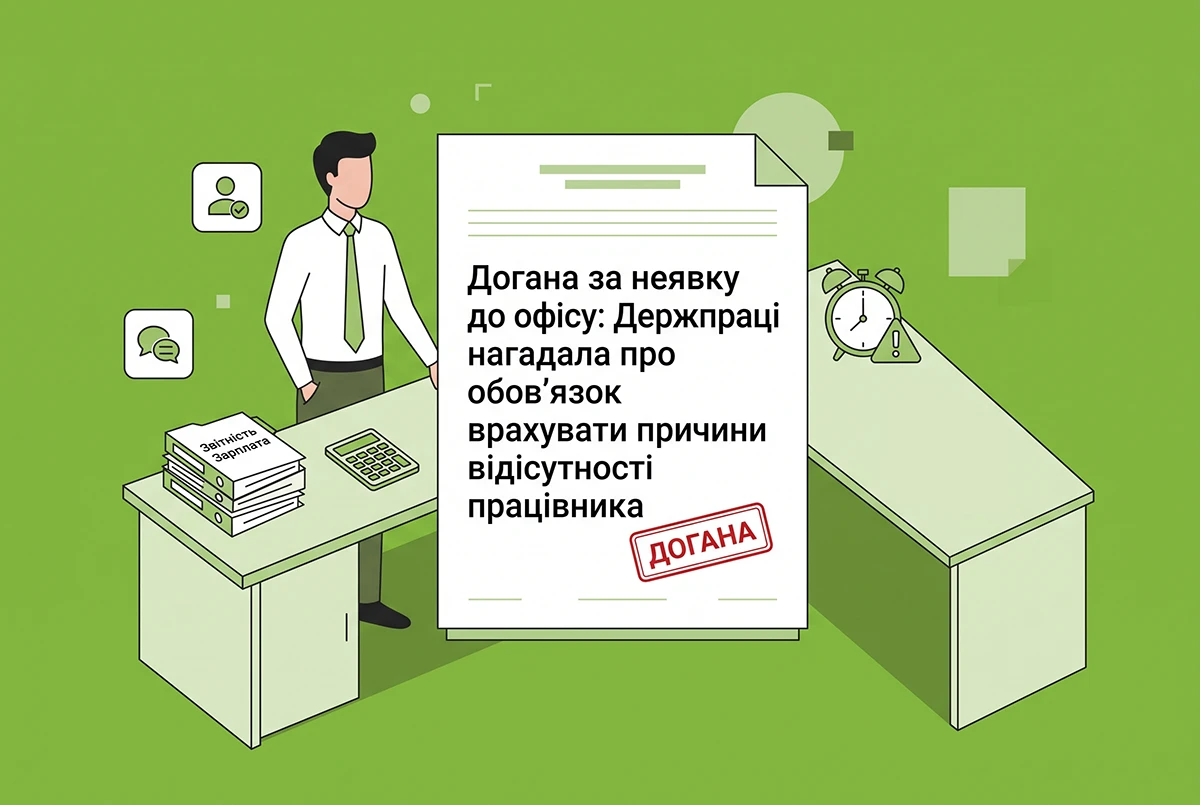 Неявка працівника до офісу: врахування причини відсутності для догани в розʼясненні Держпраці