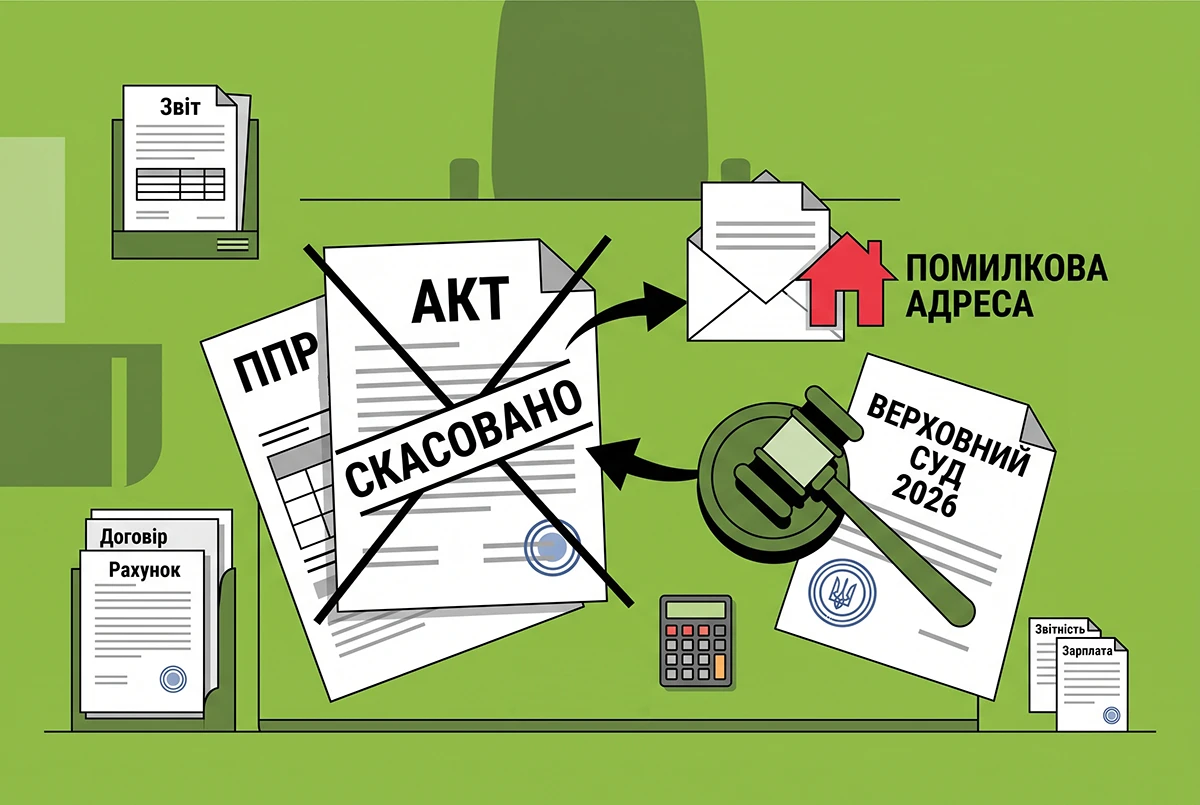 ДПС у 2023 році надіслала акт на помилкову адресу: через три роки Верховний Суд дозволив скасовувати ППР
