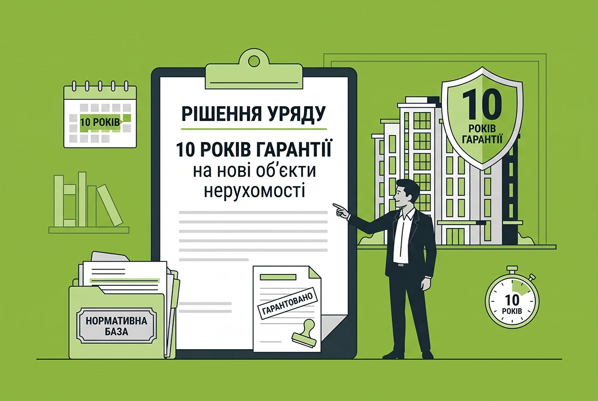 10-річна гарантія на новобудови: Уряд підтримав зміни до законодавства