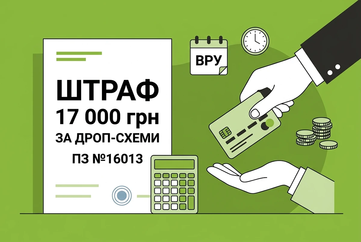 Штрафи до 17 000 грн за дроп-схеми та передачу карток: Комітет ВРУ рекомендує прийняти законопроєкт №16013