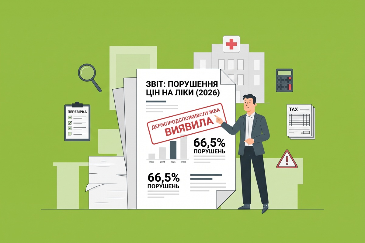 Держпродспоживслужба виявила порушення цін на ліки у 66,5% перевірок у 2026 році
