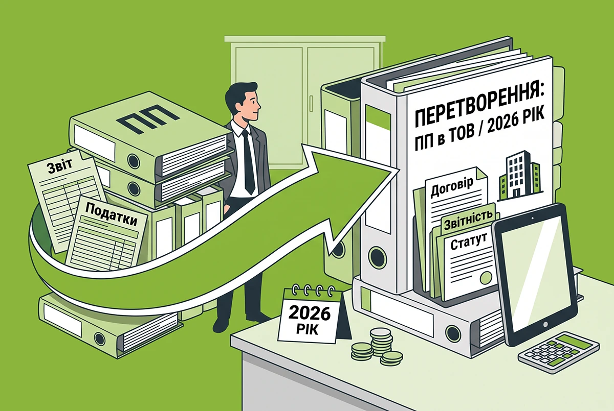 Перетворення ПП на ТОВ у 2026 році: роз’яснення ДПС та алгоритм дій для збереження ПДВ-статусу