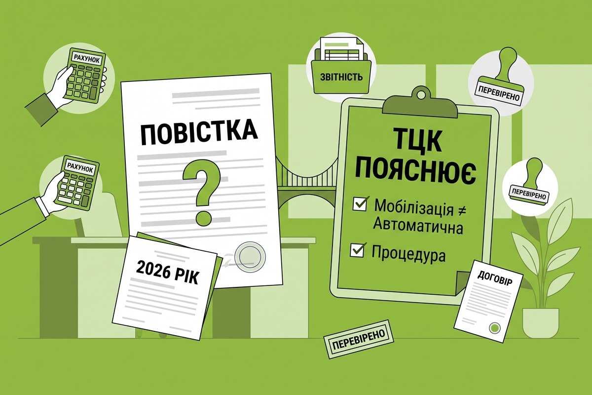 Повістка у 2026 році не означає автоматичну мобілізацію: пояснення ТЦК