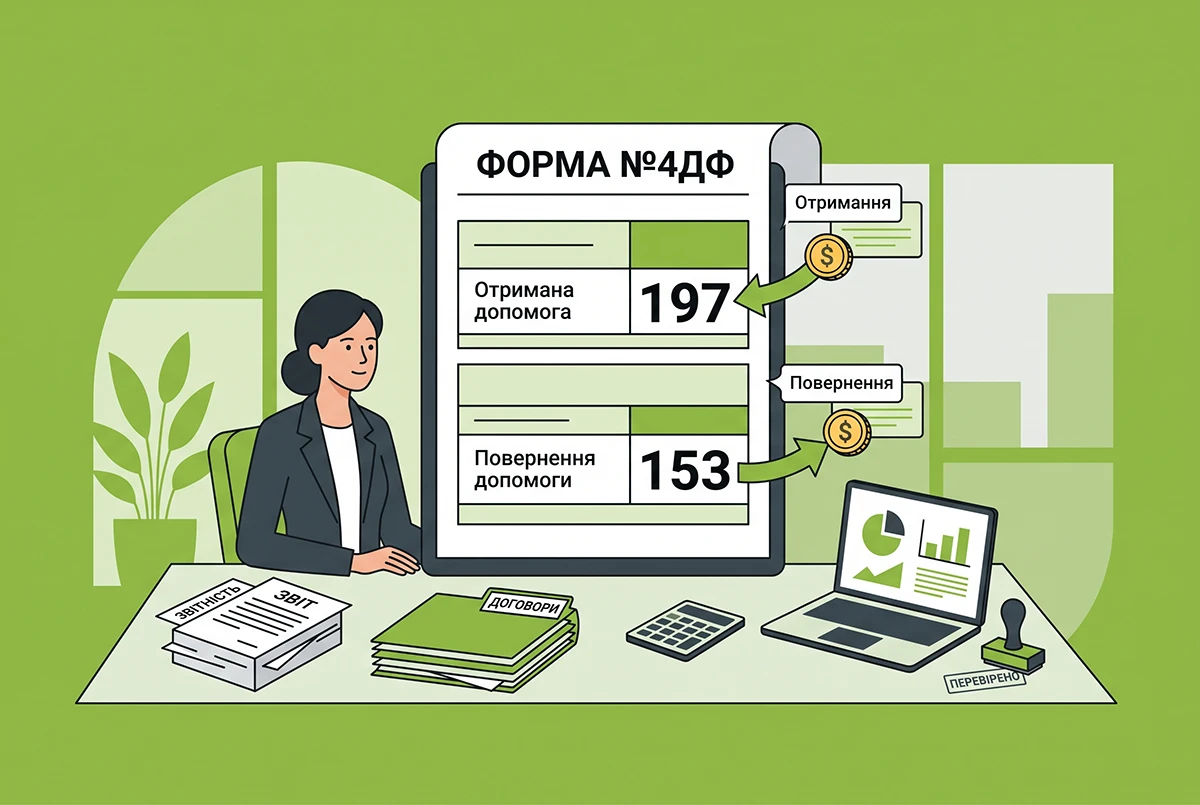 Поворотна фінансова допомога ФОП у 2026 році: зазначення сум в додатку 4ДФ