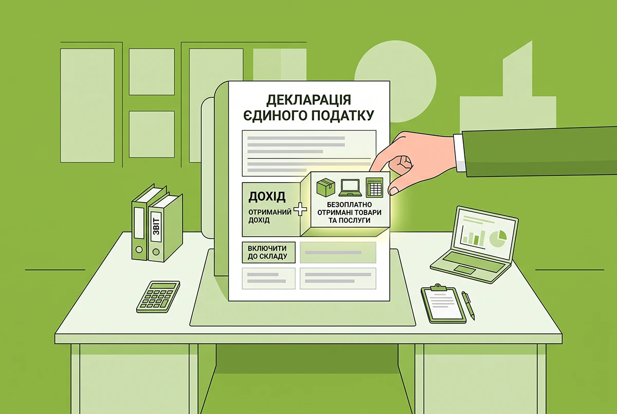 Дохід ФОП на єдиному податку: як оподатковуються безоплатно отримані товари та послуги