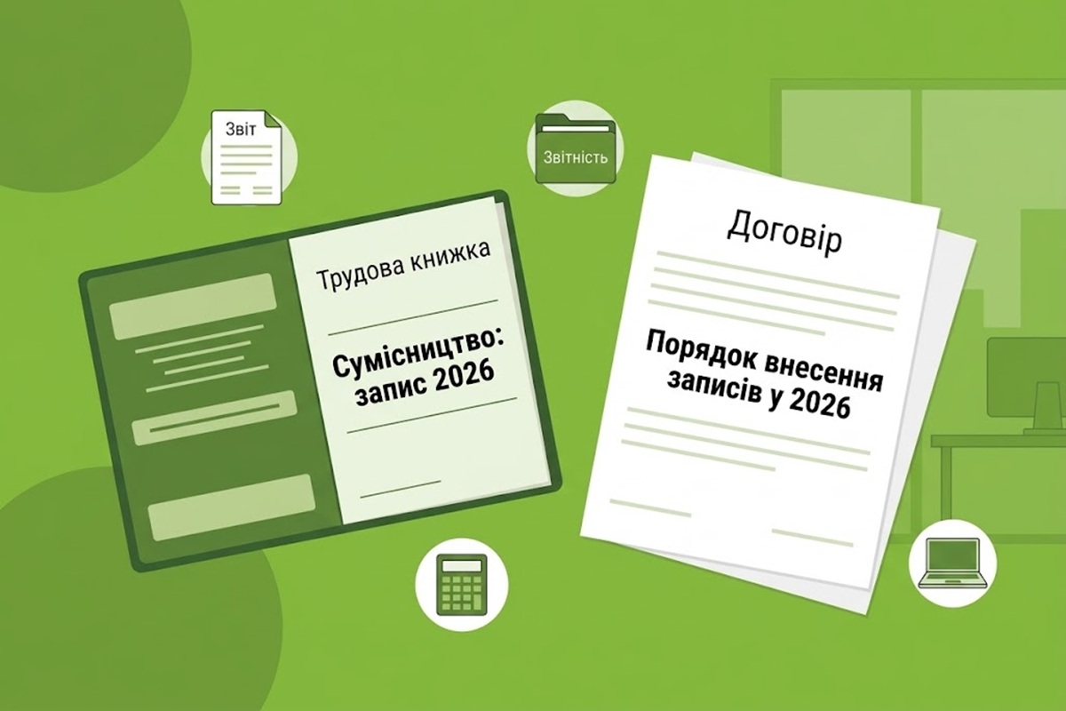 Сумісництво та трудова книжка: Держпраці розповіла про внесення записів у 2026 році